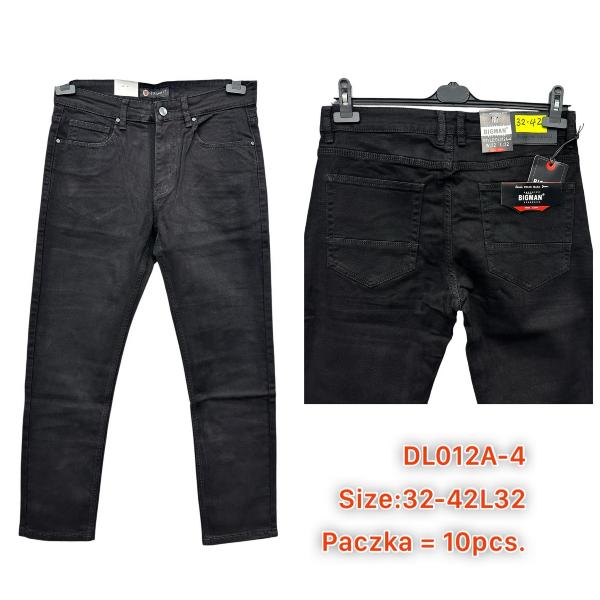Spodnie męskie jeans Roz 32-42, 1 Kolor .Paczka 10 szt